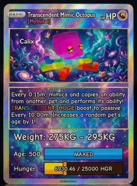 ⚖️275KG ➖295KG⚖️🌈TRANSCENDENT🌈💥GIGANTIC💥🐙MIMIC OCTOPUS🐙 🇲🇽 5️⃣0️⃣0️⃣ AGE l 🤩READY TO USE🤩 -⌛15 SEC MAX CD ⌛ - NO TOY 🪀❗❗LIMITED STOCK❗❗