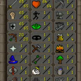 💜 65 Attack 💜 65 Strength 💜 65 Defense 💜 Female | Hand Trained | Home IP Used | Jagex Launcher
