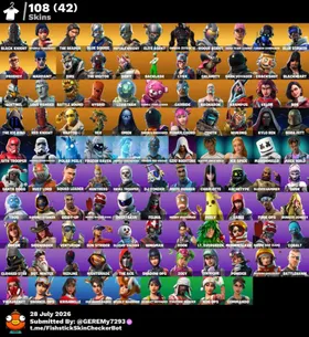 [PC|PSN|XBOX] 108 skins | OG STW | Black Knight | Sparkle Specialist | The Reaper | Blue Squire | Royale Knight | Elite Agent | Omega (stage 5) | Rogue Agent | 250 VB|Full access mail