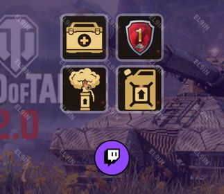 ❤️ Twitch Drops 👑 Steel Asylum #2 ✅ World of Tanks Console [Total 4 Items]