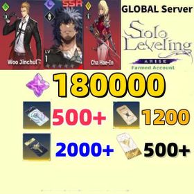 Global server|170000-180000 Essence Stones+[Custom Draw Ticket：1900-2500+Rate Up Draw Ticket：450-500]+Random 8-15 SSR characters or weapons Woo Jinchul Sung Il-Hwan Cha Hae-In|2nd Anniversary Special Draw Ticket：500|1200+ Weapon Custom Draw Ticket|Include: 20 SSR Hunter+50 SSR weapons|+Initial Account Only completed the beginner tutorial| Fast and secure delivery|IOS/Android/PC| Solo Leveling: Arise
