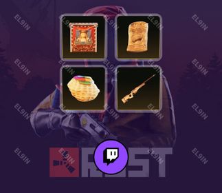 ✅ Twitch Drops ⚡️ BurntPeanut's Wasteland ❤️ Rust [Total 4 Items]