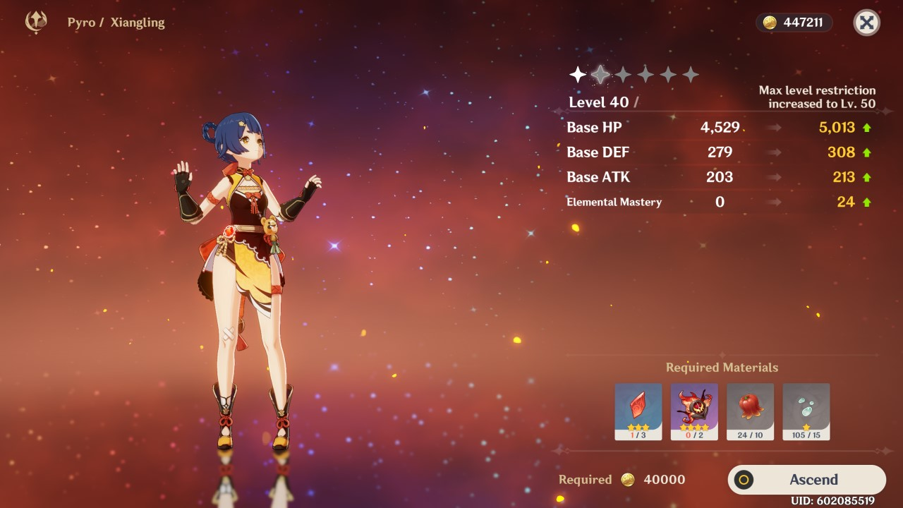 Genshin Impact boosting service Ascend 1 Character to lv90