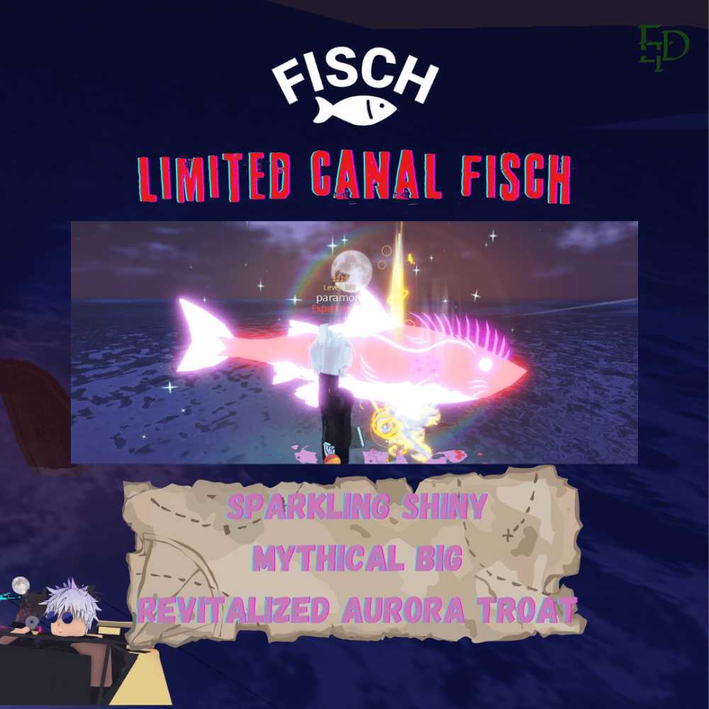 Roblox Fisch | Sparkling Shiny Big Mythical Revitalized Aurora Troat ...