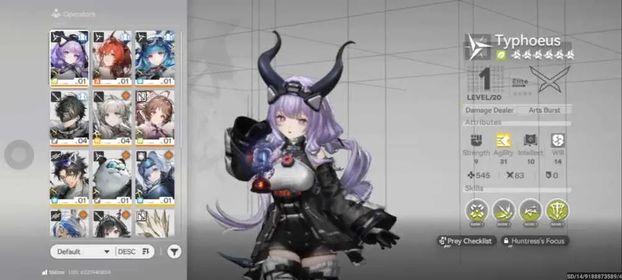 America / EU | Starter Typhoeus + Laevatain + P1 Ardelia + Last Rite + 3pcs 6 Star Weapons | Level 2 Tutorial only | 6 Star Standard Selector ON | Account Info Update Pack Available