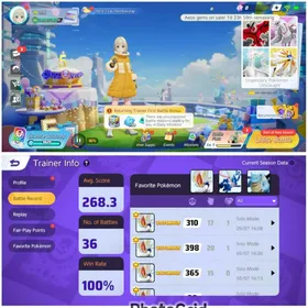 #PU13: Level 19 | 29 Pokemon Mewtwo X Y, Miraidon, Charizard, Buzzwole | GOOD WR 100%, Tickets 48K | Login Gmail ONLY