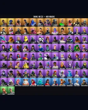 [OG] 98 Skins Travis Scott ⭐️ Lara Croft ⭐️ Deadpool ⭐️ Ghoul Trooper ⭐️ Astro Jack ⭐️ Meowscles ⭐️ Midas ⭐️ Aura ⭐️ Skye ⭐️ Rippley vs Sludge ⭐️ Catalyst ⭐️ Mecha Cuddle Master ⭐️ The Batman Who Laughs ⭐️ Deimos ⭐️ Tony Stark ⭐️ Poison I m9745786572