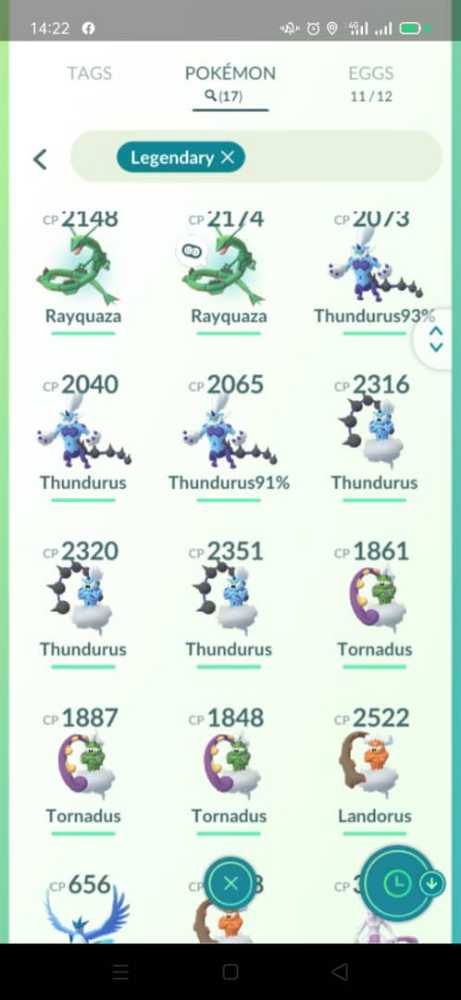Lvl30,17 legendary,7 shiny,1 hundo