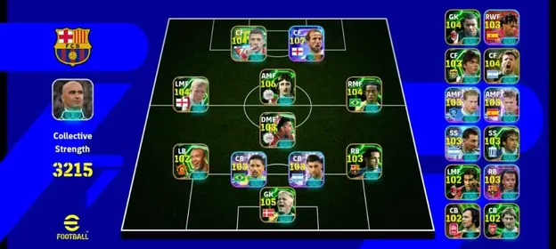 🤯6x Blitz Curler Player 🤯2x Old BigTime Player🤯⚡Goal Machine Harry Kane (107)⚡Blitz Curler Suarez (104)⚡Epic Cruyff (106)⚡Epic Ronaldinho (104)⚡Blitz Curler Aguero (104)⚡Epic Scholes (104)⚡2x Best Epic GK: Peter Schmelchel (105) x Dida (104)⚡Epic Belleti⚡Epic Rijkaard⚡Epic Inzhagi⚡Epic Raul⚡Epic Backenbouer⚡Epic Adam⚡Epic Serginho⚡Epic Silverstre⚡G.O.A.T Messi⚡Blitz Curler Neymar⚡Blitz Curler Bale⚡Epic Maradona⚡BigTime Rivaldo⚡BigTime Raul⚡Epic Kaka⚡Epic Guardiola⚡Epic David Villa⚡Epic Denilson⚡Epic Drogba⚡De Bruyne⚡Olmo⚡Kounde⚡ Yamal⚡Romero⚡Merquinos⚡Blitz Curler Olise⚡Blitz Curler Doue⚡England '24 National Team Pack ⚡8x Best Managers⚡Many POTW/ShowTime/Highlight Cards⚡Huge Collections with Full Balance Team⚡Only Konami⚡