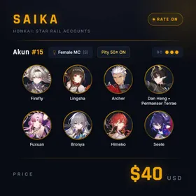 Female MC + Firefly + Lingsha + Archer + Dan Heng • Permansor Terrae + Fuxuan + Bronya + Himeko + Seele + 3 Golden Companions