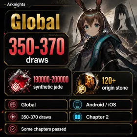 Global | 120+ origin stone, 190000-200000 synthetic jade, Single number 350-370 draws, Ascalon, Ling, Logos, Necrass, Yu