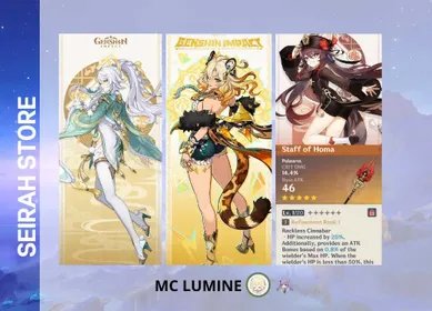 ASIA | AR7 Zibai Xilonen Hutao Staff of homa Keqing | Username Only | UID 81 | Primogem 2K | Automatic Delivery