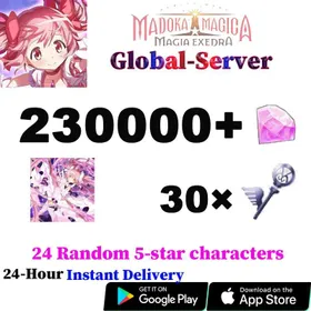 A3【Global Server】🌏230000+Magica Stones+Madoka Kaname-Nothing to Despair, Ever+Magia Key×30+24 Random Five-Star Characters+Account story is complete/Android/iOS Interoperability