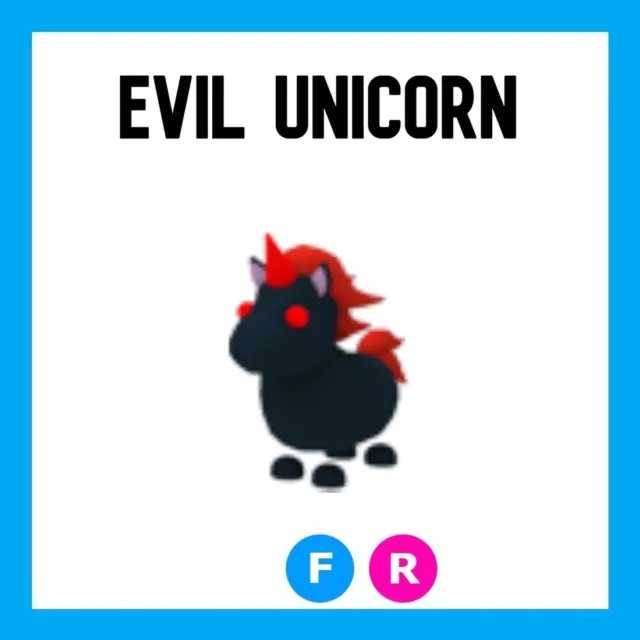 FLY RIDE EVIL UNICORN ADOPT ME