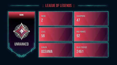 🥑 OC 🥑 2 SKINS 🥑 47 CHAMPIONS 🥑 58 LEVEL 🥑 INSTANT DELIVERY 🥑 FULL ACCESS 🥑 FAxAr 🥑