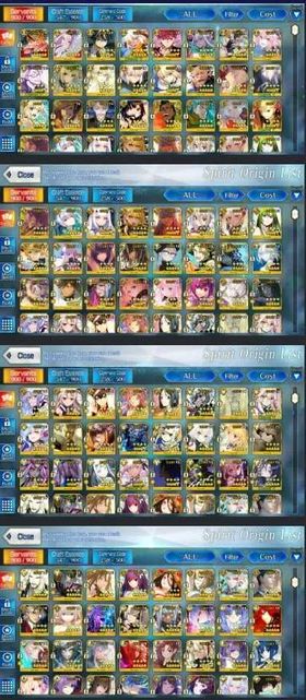 FT493 – FGO NA Mega Whale Account | 151 WNP, 106 SSRs, Rare Unset Birthday