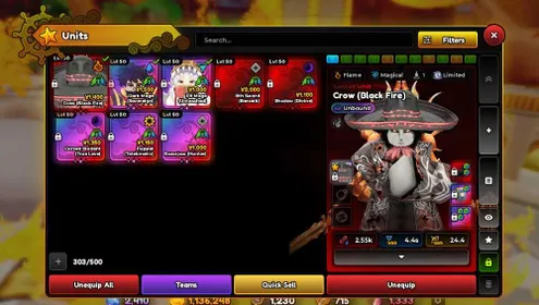 [AUTOMATIC] 8 Unbound Meta units with 1800+ rr trait