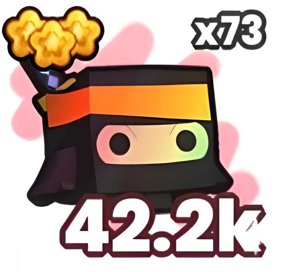 Fast Delivery 70x Rainbow Ninja Maskot Pet Simulator 99 PS99 Roblox