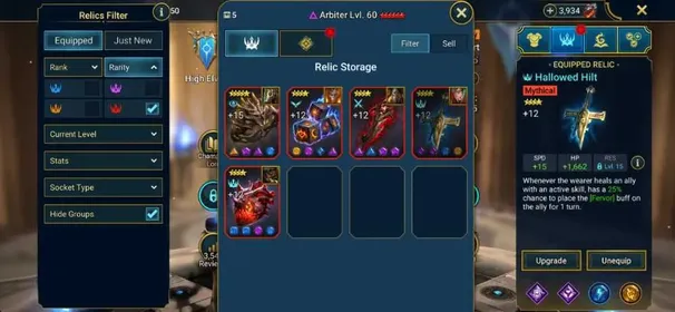 RS1819 – Endgame Arena Account | 5 Mythic Relics, 3 Mythicals, Marius & 412 Speed