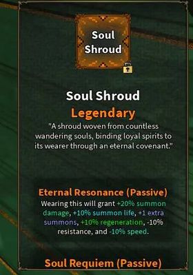 Soul Shroud (legendary armor/outfit) | The Veil
