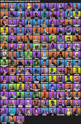 143 Skins | Neo Versa, Glow, Midas, Rose Team Leader, Ghoul Trooper, John Wick, Prodigy