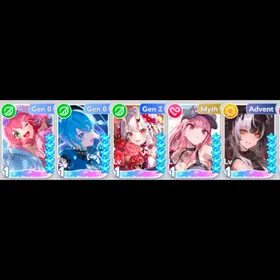 5 SSR || Starter : Mori Calliope (Summer), Sakura Miko (Summer), Hoshimachi Suisei, Nakiri Ayame, Shiori Novella