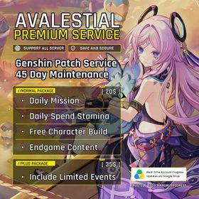 Patch (45 Days) Ultimate Maintenance Service Genshin Impact | Full daily Report