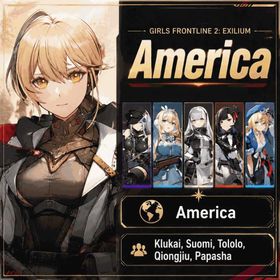 America | Klukai, Suomi, Tololo, Qiongjiu, Papasha | Ready Stock