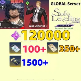 Global server|120000+ Essence Stones+[Custom Draw Ticket：1500+Rate Up Draw Ticket：100]+Random 2-4 SSR characters or weapons Woo Jinchul Sung Il-Hwan...|350+ Weapon Custom Draw Ticket|+Initial Account Only completed the beginner tutorial| Fast and secure delivery|IOS/Android/PC| Solo Leveling: Arise