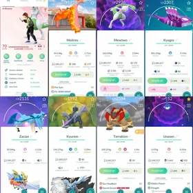 W091 Level 70 Palkia100 Shiny Mewtwo Shiny Unown ! Shiny Moltres PokePark Kanto Japan BG  x2 Shiny Turtonator, Druddigon Shiny Tropius