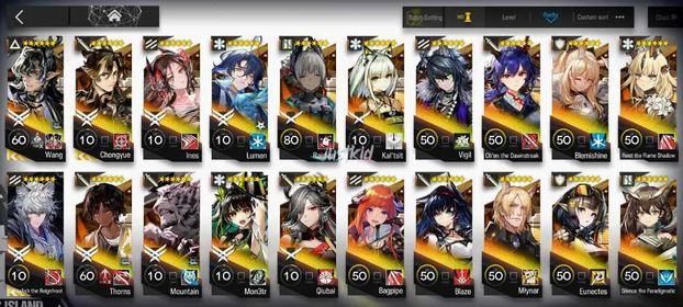 ARKNIGHTS GLOBAL EARLYMID 25*6 , 3 LIMITED WANG,CHONGYUE,SILVERASH ALTER , INES,MON3TR,MLYNAR,CHEN DAWNSTREAK,THORN,QIUBAI,BLAZE,KALTSIT,REED ALTER,BAGPIPE,STAINLESS,SUZURAN