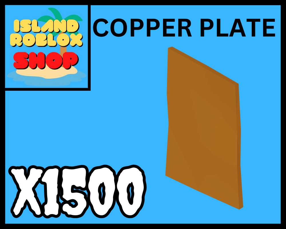Roblox Islands x 1500 COPPER PLATES