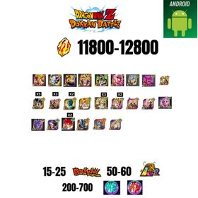 [GLOBAL][ANDROID] 11800-12800 STONES | 6TH ANNY CHARACTERS ANNY | BEAST GOHAN | CELL MAX | 24 CHARACTERS | 15-25 DOKKAN FEST | 50-60 LR | 200+ COIN