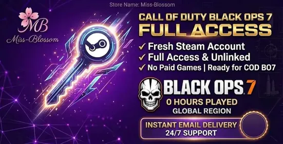 Call of Duty Black Ops 7 Fresh Steam Account Full Access Clean Unlinked