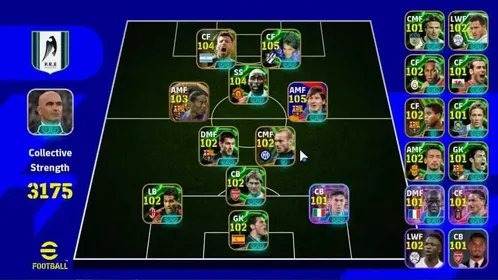 Android|Big Time Ronaldinho Gaucho,Raul|17 Epic Lionel Messi,Gabriel Batistuta,Sergio Aguero,Andy Cole|5 ShowTime|PES2026|EF2602
