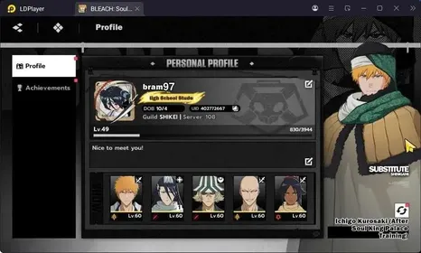 Nuverse SEA|Lv.49| 5 SSR 4 Sign (KuchikiB1,Yoruichi,Uruhara,Madarame,IchigoDZ)+Sign+Stamp|Log Google|Check SS BSR103B
