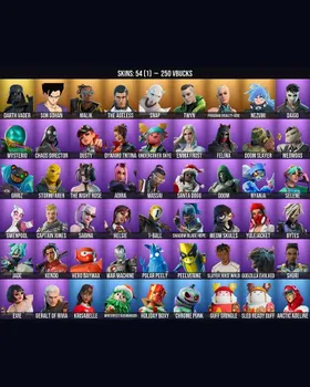 54 Skins Helsie ⭐️ The Ageless ⭐️ Slayer Juice WRLD ⭐️ Darth Vader ⭐️ Godzilla Evolved ⭐️ Sentinel ⭐️ Evie ⭐️ Son Gohan ⭐️ Malik ⭐️ Snap ⭐️ Twyn ⭐️ Paradigm (Reality-659) ⭐️ Nezumi ⭐️ Daigo ⭐️ Mysterio ⭐️ Chaos Director ⭐️ Dusty ⭐️ m9198887533