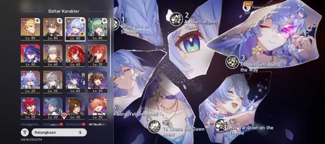 Asia | TL 65 | Robin Summeretto E6 Sign + Argenti E1 + Acheron + Gilgamesh + Huohuo | Stellar Jade 9600 + Ticket 21 | No Cheat | Story Planarcadia | Link Email Only