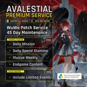 Patch (45 Days) Ultimate Maintenance Service Wuthering Waves | Full daily Report