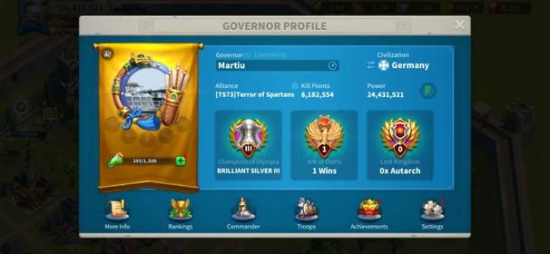 24M Power - Offseason KVK 2 KD 4073 - VIP 13 - Cao Cao 5351, YSG 5523, 208 Golden Heads - Supply Gems ON - 1.8Bn Mix Resources, 227 Days Speedup #556