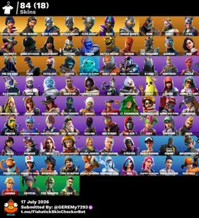 [PC|PSN|XBOX] 84 skins | Sparkle Specialist | The Reaper | Blue Squire | Royale Knight | Elite Agent | Blitz | Rogue Agent | Ruin | Drift | Lynx | Calamity | 0 VB|Full acess mail