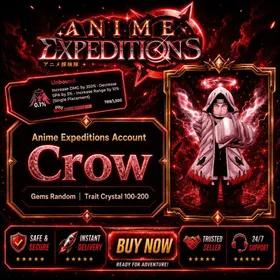 ⭐ Anime Expeditions Account | 🔥Crow (Unbound 0.1%) | 🔓Clean Account No email or green hat✅
