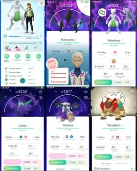 LVL 34👑Rare Shiny Shadow Latios & Giratina👑5 Shiny Legend (Mewtwo/BG Terrakion)🧬Mega Mewtwo Y🌸BG Mewtwo/Zamazenta💯Hundo Necrozma✨51 Legendary✨5 Shiny