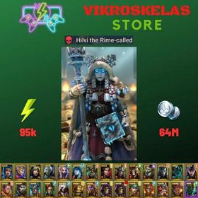 Starter acc with Hilvi : 95k energy / 64 mln coins / Suzerain Katonn, Arix, Ninja + 22 Login Legendaries / Seer, Stag Knight