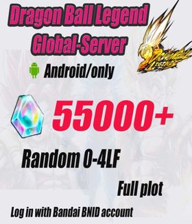 Global Version [Android Only] 55000+ Chrono Crystal] + Random 0-4 LL || BIND ID || Story Completed || Fast Shipping|Dragon Ball Legend