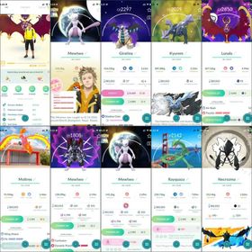 LVL 33👑6x Armored Mewtwo👑4 Shiny Legend (Giratina/Kyurem/Lunala)🌸BG Mewtwo/Necrozma🧬Mega Mewtwo💯Hundo BG Mewtwo✨5 Shiny✨62 Legendary