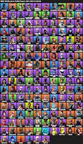 166 Skins | Midas, Dark Bomber, Ghoul Trooper, John Wick, Candy Axe