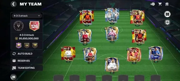 Gg 635__126 OVR Team | 288 Mn Coins  || 126 OVR Players ( Yamal)  ||  7 X124 OVR Players || Team Value : 95 Bn
