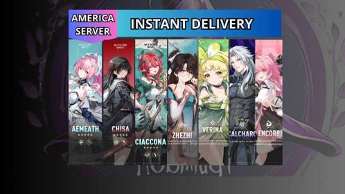 [AMERICA] LV 8 | Aemeath + Chisa + Zhezhi + Ciaccona + Encore + Verina + Calcharo + Rate ON Limited Banner | Can change MC | Login Email Kuro Game Full Access |