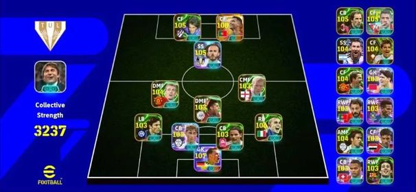 🔥 3237 Collective Strength || Only Konami || 🐐 108 Ronaldo x 107 Ter Stegen || 🛡️ 106 Cannavaro x Suarez x Messi || ⚖️ Balanced Meta Team